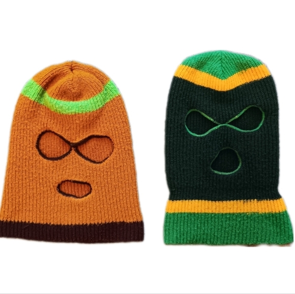 70s 80s Vintage Knit Ski Masks, Retro Snowboarding, Winter Fall Beanie - Picture 1 of 10